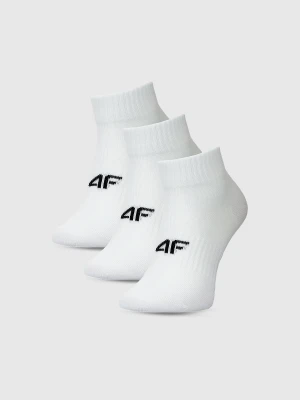 4F Skarpetki casual za kostkę (3-pack) damskie - białe 35-38