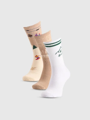 4F Skarpetki casual za kostkę (3-pack) damskie - multikolor 35-38