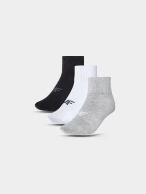 4F Skarpetki casual za kostkę (3-pack) dziecięce - multikolor 35-37