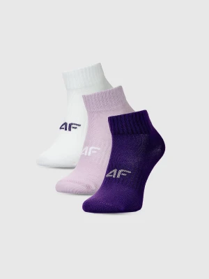 4F Skarpetki casual za kostkę (3-pack) dziewczęce - multikolor 38-40
