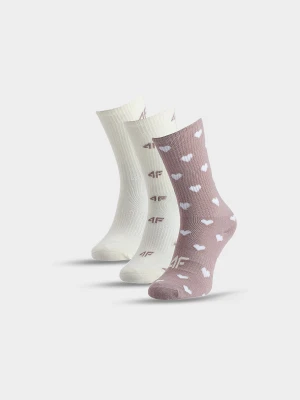 4F Skarpetki casual za kostkę (3-pack) dziewczęce - multikolor 38-40