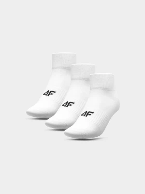 4F Skarpetki casual za kostkę (3-pack) męskie - białe 39-42
