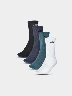 4F Skarpetki casual za kostkę (4-pack) chłopięce - multikolor 32-34