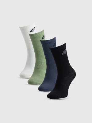 4F Skarpetki casual za kostkę (4-pack) chłopięce - multikolor 38-40