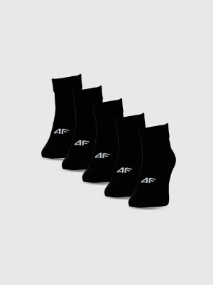 4F Skarpetki casual za kostkę (5-pack) męskie - czarne 43-46