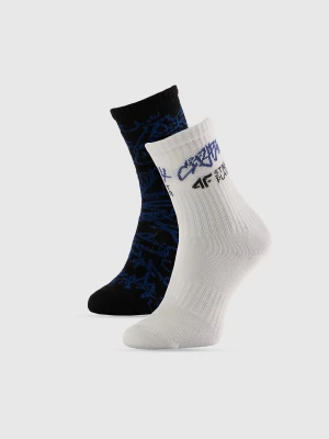 4F Skarpetki długie (2-pack) chłopięce - multikolor 35-37