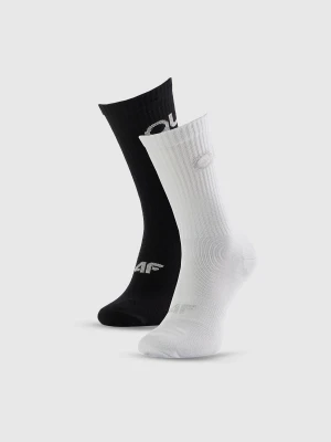 4F Skarpetki długie (2-pack) damskie 4F x Anna Lewandowska - czarno-białe 39-42