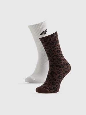 4F Skarpetki długie (2-pack) damskie - multikolor 35-38