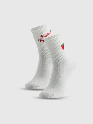 4F Skarpetki długie (2-pack) dziewczęce - białe 35-37