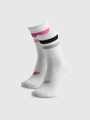 Zdjęcie produktu 4F Skarpetki długie (2-pack) dziewczęce - multikolor 35-37