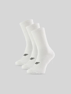 4F Skarpetki długie (3-pack) męskie - białe 43-46