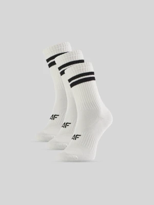 4F Skarpetki długie (3-pack) męskie - czarno-białe 43-46