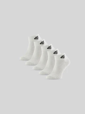 4F Skarpetki długie (5-pack) chłopięce - białe 35-37