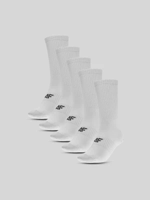 4F Skarpetki długie (5-pack) damskie - białe 35-38