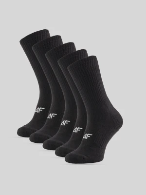 4F Skarpetki długie (5-pack) męskie - czarne 39-42