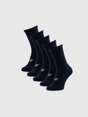 4F Skarpetki długie (5-pack) męskie - granatowe 39-42