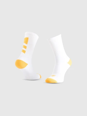 4F Skarpetki do biegania za kostkę damskie - białe 35-38