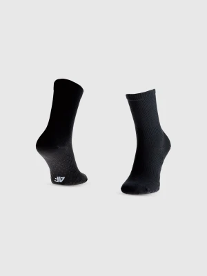 4F Skarpetki do biegania za kostkę uniseks - czarne 39-42