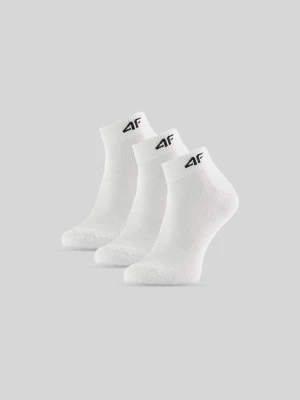 4F Skarpetki krótkie (3-pack) chłopięce - białe 35-37