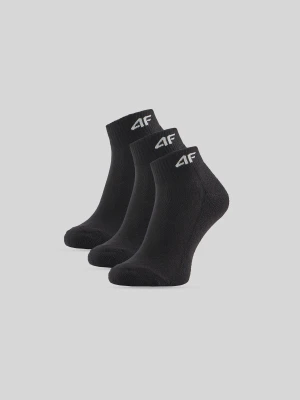 4F Skarpetki krótkie (3-pack) dziewczęce - czarne 32-34
