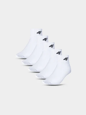 4F Skarpetki krótkie (5-pack) chłopięce - białe 38-40