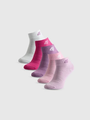 4F Skarpetki krótkie (5-pack) dziewczęce - multikolor 38-40