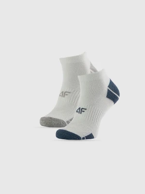4F Skarpetki krótkie treningowe (2-pack) męskie - multikolor 39-42 Szary