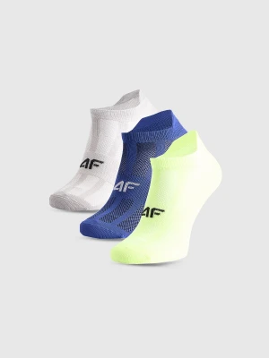 4F Skarpetki sportowe przed kostkę (3-pack) chłopięce - multikolor 38-40