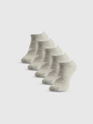 4F Skarpetki stopki (5-pack) damskie - szare 35-38