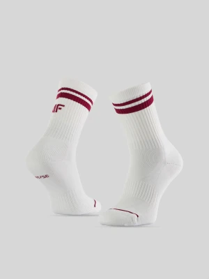 4F Skarpetki tenisowe długie (2-pack) damskie - białe 39-42