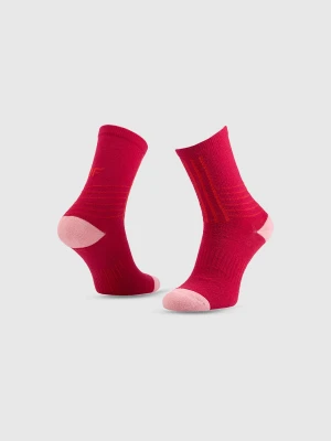 4F Skarpetki trekkingowe długie damskie - różowe 35-38