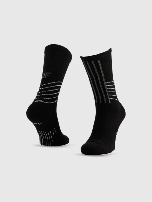 4F Skarpetki trekkingowe z wełną długie męskie - czarne 39-42