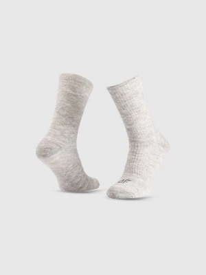 4F Skarpetki trekkingowe za kostkę damskie - szare 35-38