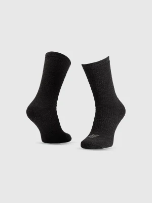 4F Skarpetki trekkingowe za kostkę męskie - czarne 43-46