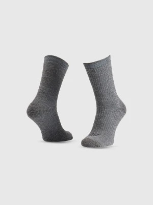 4F Skarpetki trekkingowe za kostkę męskie - szare 39-42