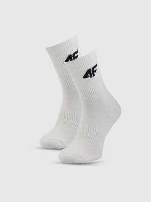 4F Skarpetki treningowe za kostkę (2-pack) uniseks - białe 39-42