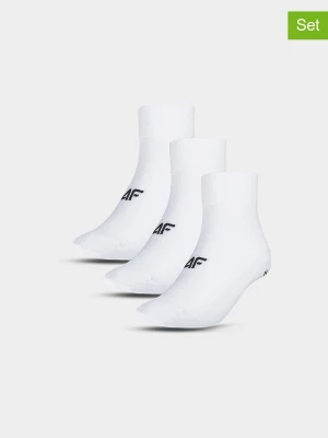 4F Skarpety (3 pary) w kolorze białym rozmiar: 39-42