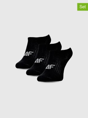 4F Skarpety (3 pary) w kolorze czarnym rozmiar: 38-40
