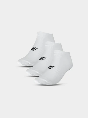 4F Skarpety casual przed kostkę (3-pack) męskie - białe 39-42