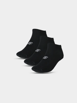 4F Skarpety casual przed kostkę (3-pack) męskie - czarne 39-42