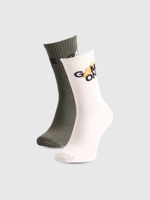 4F Skarpety casual za kostkę (2-pack) męskie - multikolor 39-42