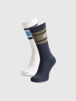 4F Skarpety casual za kostkę (2-pack) męskie - multikolor 39-42
