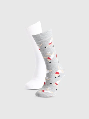 4F Skarpety casual za kostkę (2-pack) uniseks - multikolor 39-42