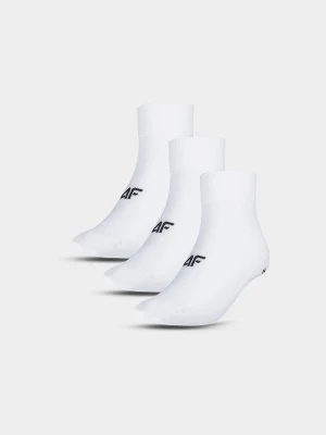 4F Skarpety casual za kostkę (3-pack) męskie - białe 43-46