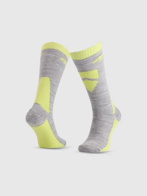 4F Skarpety narciarskie chłopięce - szare 32-34