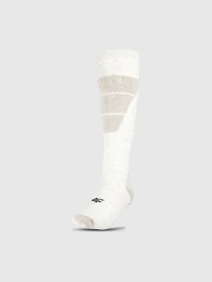 4F Skarpety narciarskie damskie - beżowe 35-38