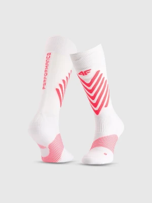 4F Skarpety narciarskie damskie - białe 35-38