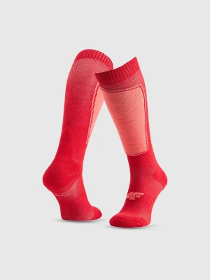 4F Skarpety narciarskie damskie - czerwone 39-42
