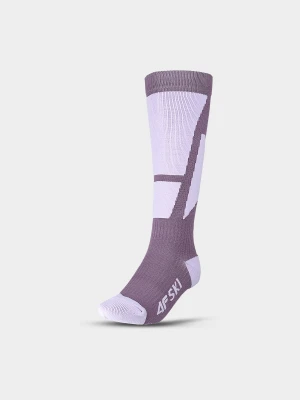 4F Skarpety narciarskie damskie - fioletowe 39-42