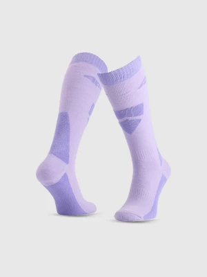 4F Skarpety narciarskie dziewczęce - fioletowe 35-37